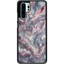 Huawei P30 Pro Case Hülle - Violetter silberner Marmor