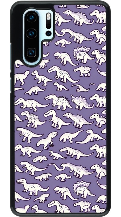 Coque Huawei P30 Pro - Mini dino pattern violet