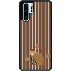 Huawei P30 Pro Case Hülle - Monkey with stripes