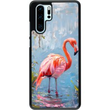 Huawei P30 Pro Case Hülle - Paint Flamingo