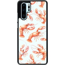 Huawei P30 Pro Case Hülle - Muster von pastellfarbenen Hummern