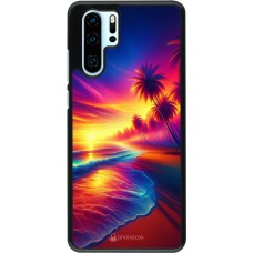 Huawei P30 Pro Case Hülle - Strand Sonnenuntergang auffällig