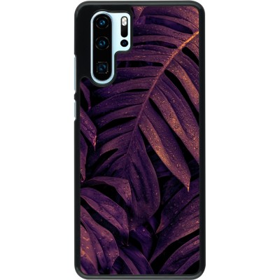 Huawei P30 Pro Case Hülle - Purple Light Leaves