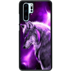 Hülle Huawei P30 Pro - Purple Sky Wolf