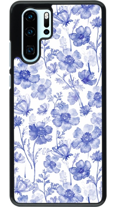 Coque Huawei P30 Pro - Spring 23 watercolor blue flowers