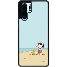 Coque Huawei P30 Pro - Snoopy on the beach Summer 2026