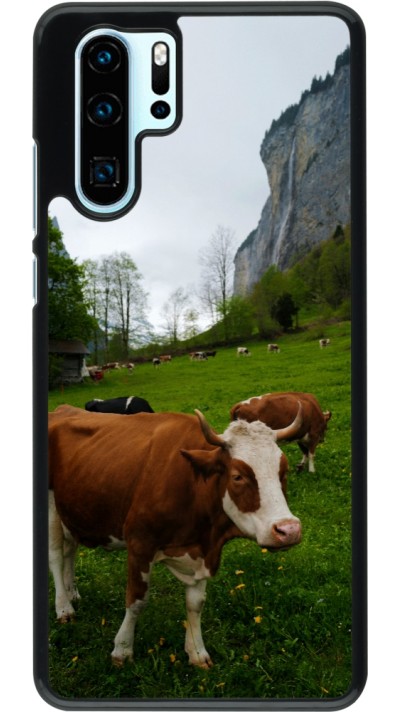 Huawei P30 Pro Case Hülle -  Nationalfeiertag Schweiz Kühe