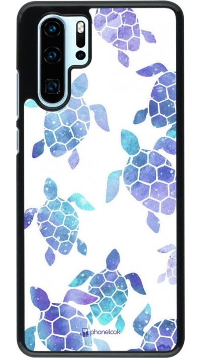 Coque Huawei P30 Pro - Turtles pattern watercolor