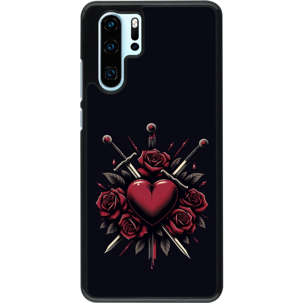 Huawei P30 Pro Case Hülle - Valentine 2024 gothic love