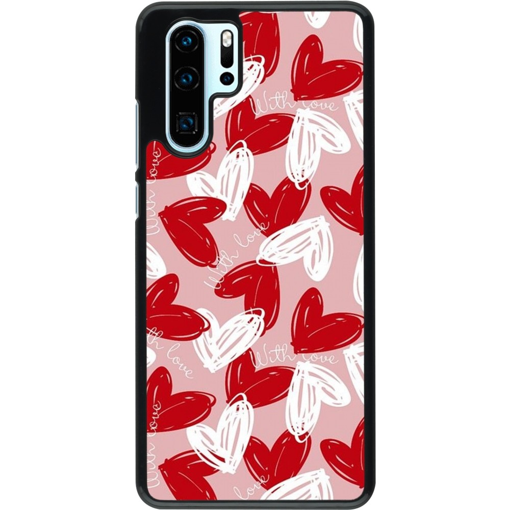 Huawei P30 Pro Case Hülle - Valentine 2024 with love heart