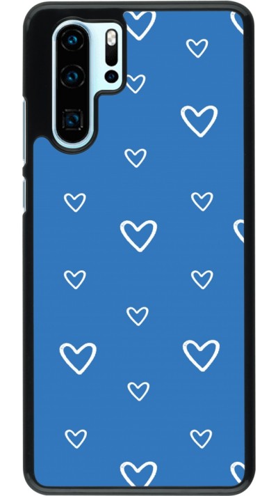 Coque Huawei P30 Pro - Valentine 2023 blue hearts