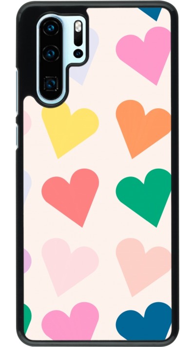 Coque Huawei P30 Pro - Valentine 2023 colorful hearts