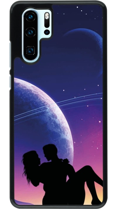 Coque Huawei P30 Pro - Valentine 2023 couple love to the moon