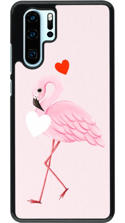 Coque Huawei P30 Pro - Valentine 2023 flamingo hearts