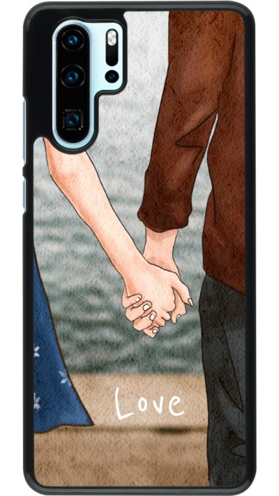 Coque Huawei P30 Pro - Valentine 2023 lovers holding hands