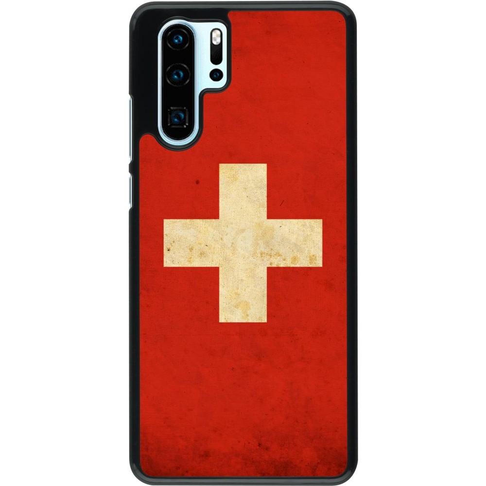 Hülle Huawei P30 Pro - Vintage Flag SWISS