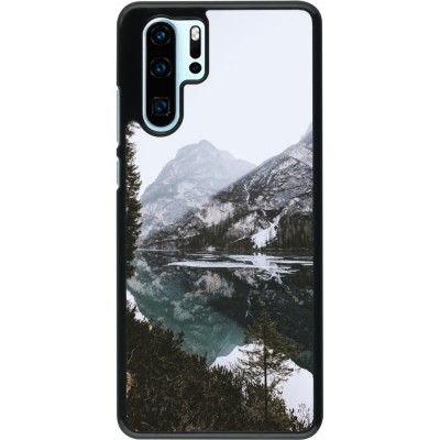 Coque Huawei P30 Pro - Winter 22 snowy mountain and lake