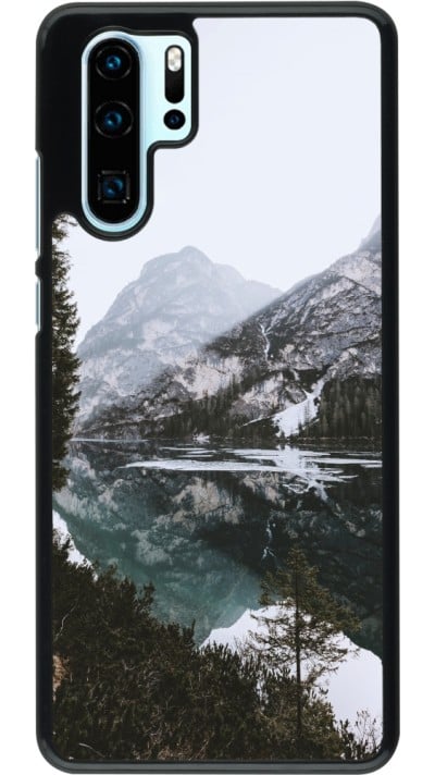 Coque Huawei P30 Pro - Winter 22 snowy mountain and lake