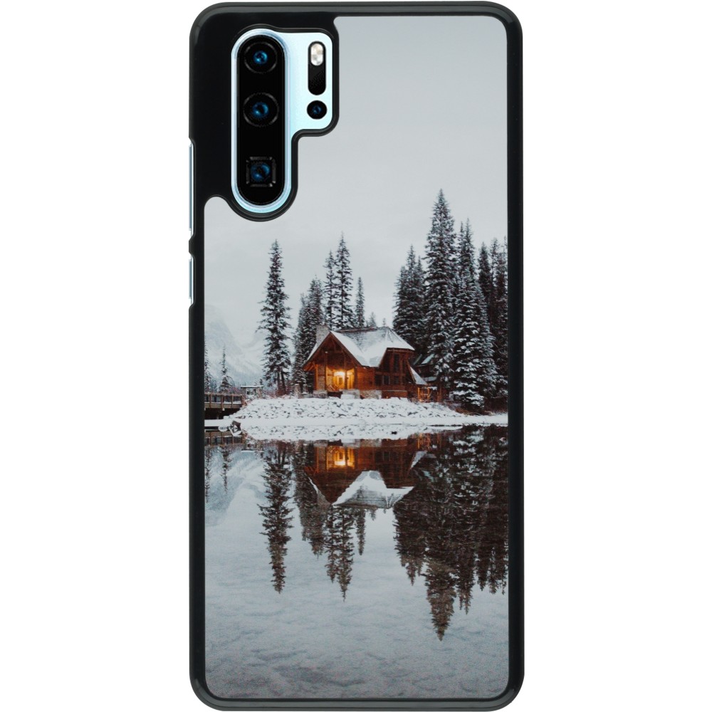 Coque Huawei P30 Pro - Winter 25 Winter house forest afternoon