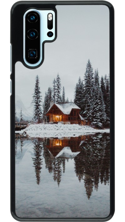 Coque Huawei P30 Pro - Winter 25 Winter house forest afternoon