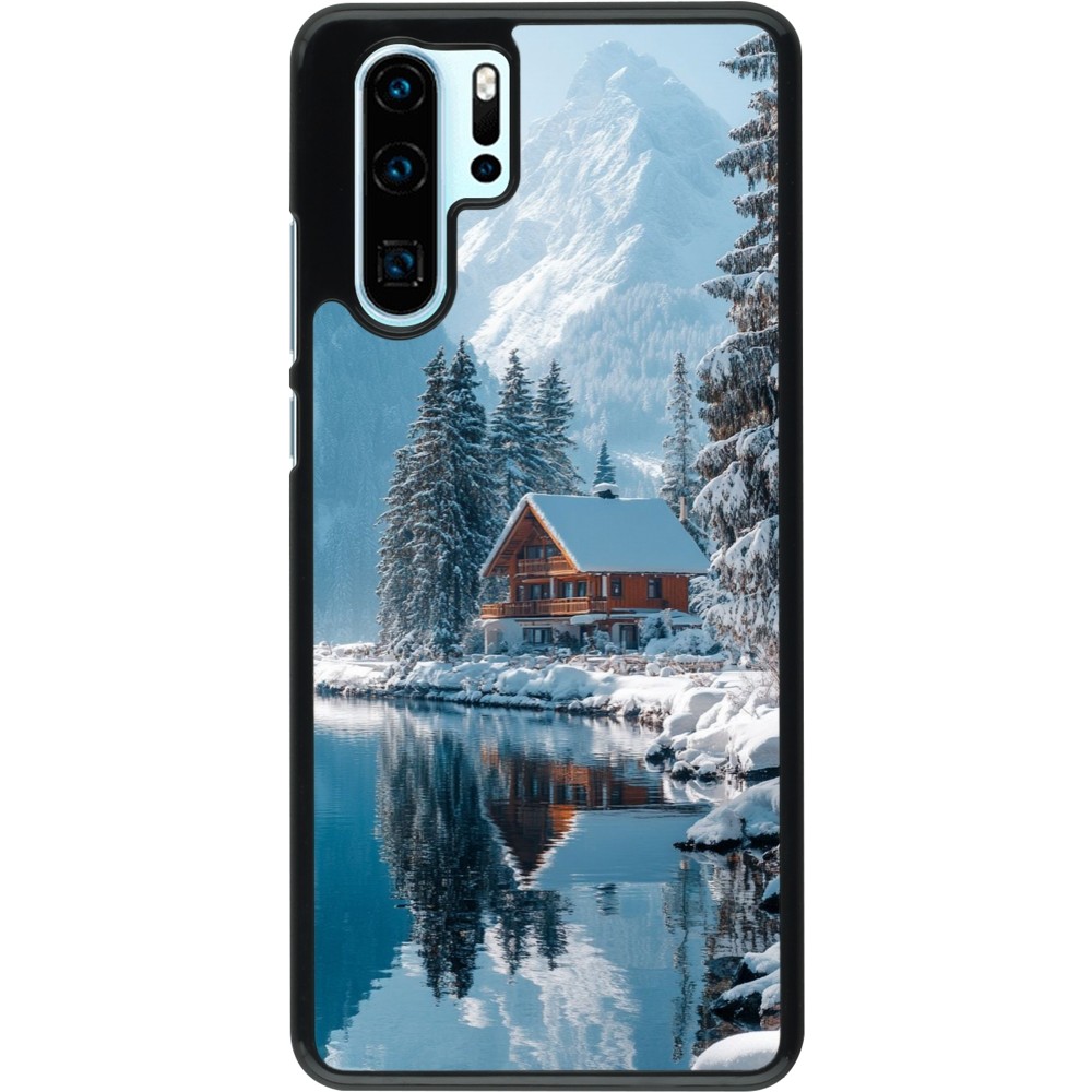 Coque Huawei P30 Pro - Winter 25 Winter house forest day