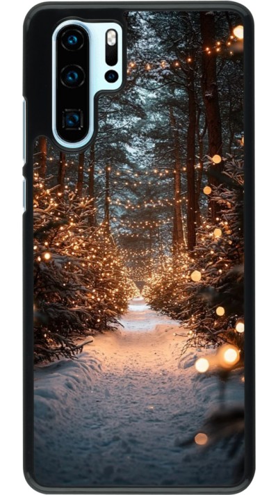 Coque Huawei P30 Pro - Winter 25 Winter snowy road