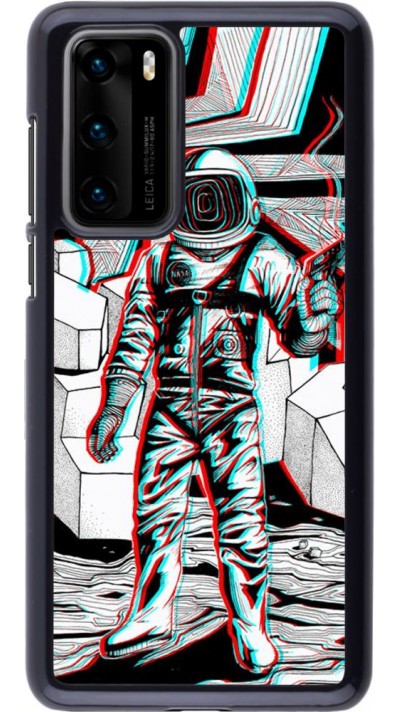 Hülle Huawei P40 - Anaglyph Astronaut