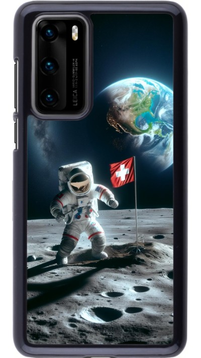 Huawei P40 Case Hülle - Astro Schweiz auf dem Mond