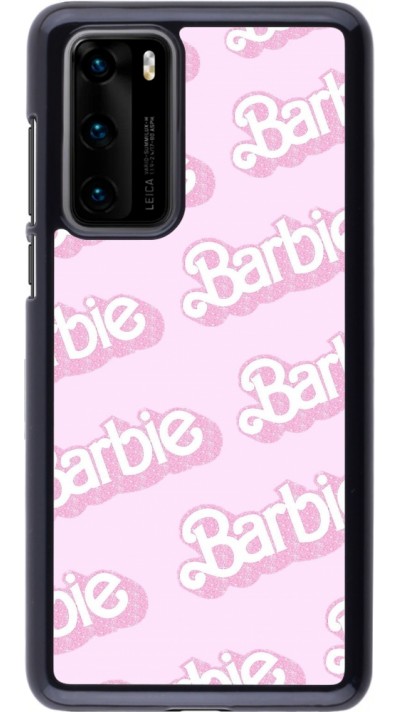 Huawei P40 Case Hülle - Barbie light pink pattern