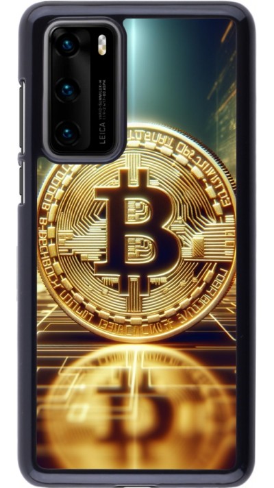 Huawei P40 Case Hülle - Bitcoin Stehen