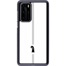 Huawei P40 Case Hülle - Kanton BS weiss
