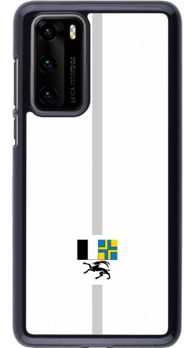 Huawei P40 Case Hülle - Kanton GR weiss