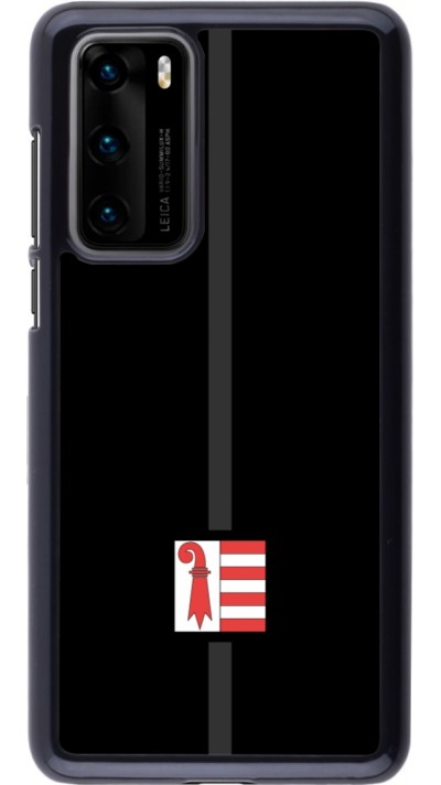 Huawei P40 Case Hülle - Kanton JU schwarz