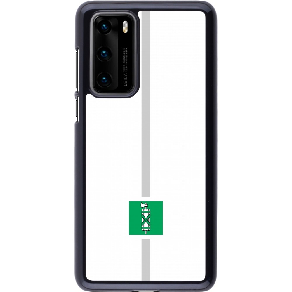 Huawei P40 Case Hülle - Kanton SG weiss