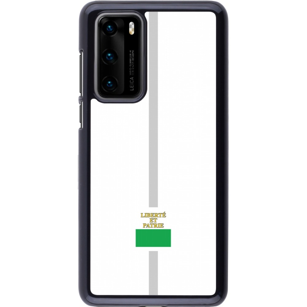 Coque Huawei P40 - Canton VD blanc