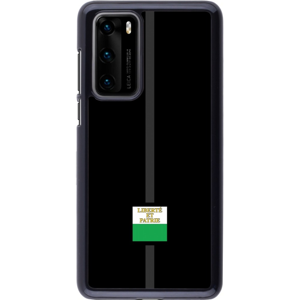 Huawei P40 Case Hülle - Kanton VD schwarz