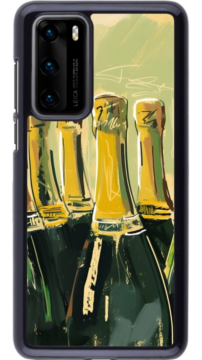 Huawei P40 Case Hülle - Champagne Malerei