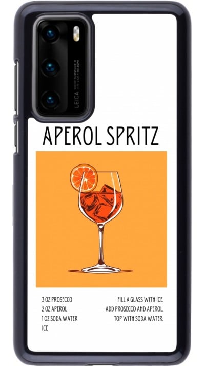 Huawei P40 Case Hülle - Cocktail Rezept Aperol Spritz