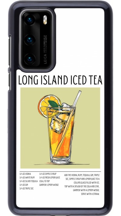 Coque Huawei P40 - Cocktail recette Long Island Ice Tea