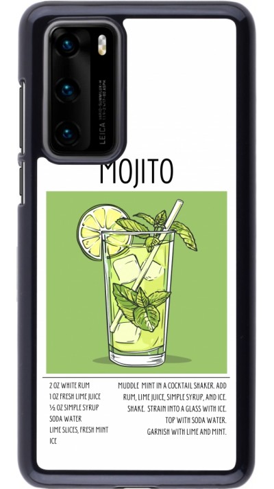 Huawei P40 Case Hülle - Cocktail Rezept Mojito