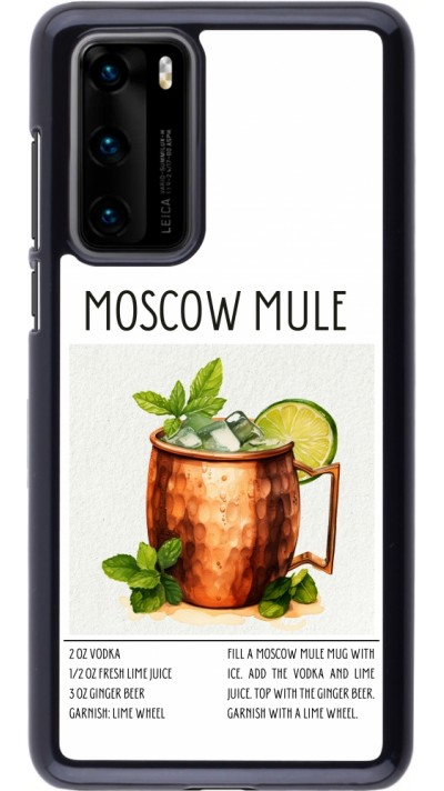 Huawei P40 Case Hülle - Cocktail Rezept Moscow Mule