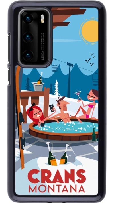 Coque Huawei P40 - Crans-Montana Mountain Jacuzzi