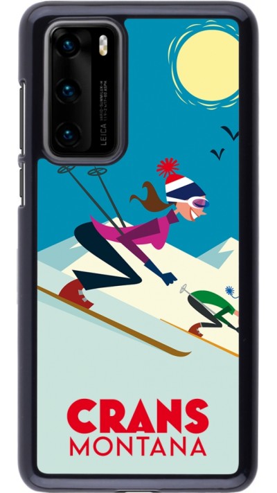 Huawei P40 Case Hülle - Crans-Montana Ski Downhill