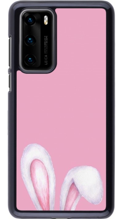 Coque Huawei P40 - Easter 2024 pink bunny ears