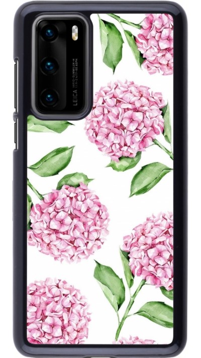 Huawei P40 Case Hülle - Easter 2024 pink flowers