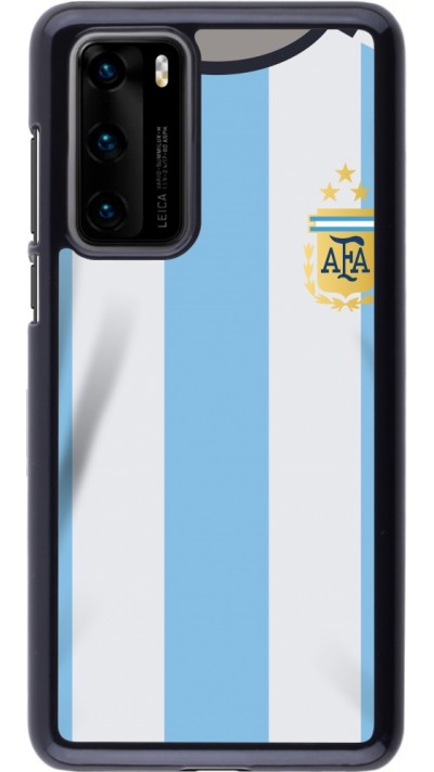 Huawei P40 Case Hülle - Argentinien 2022 personalisierbares Fussballtrikot