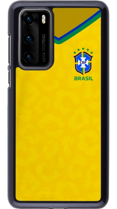 Huawei P40 Case Hülle - Brasilien 2022 personalisierbares Fußballtrikot