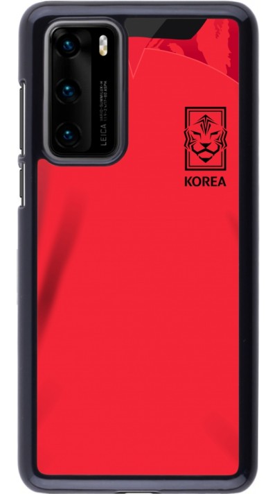 Huawei P40 Case Hülle - Südkorea 2022 personalisierbares Fussballtrikot