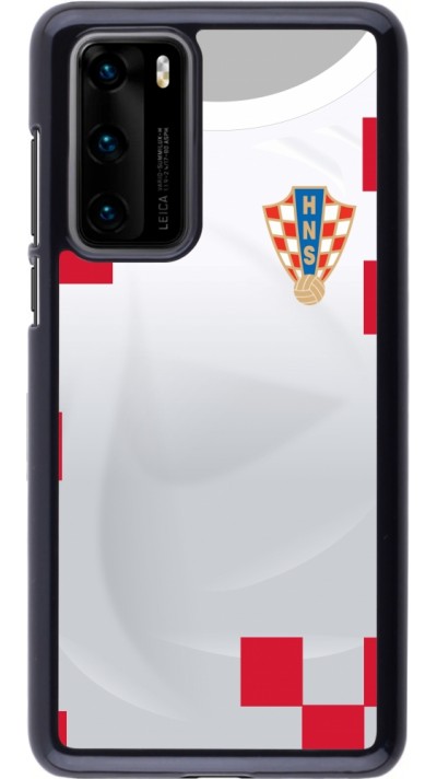 Huawei P40 Case Hülle - Kroatien 2022 personalisierbares Fussballtrikot