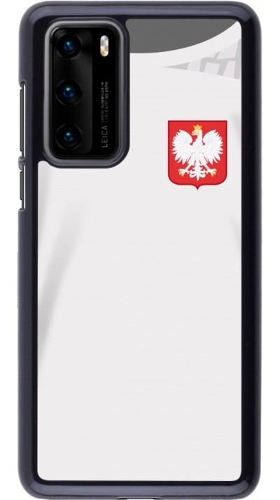 Huawei P40 Case Hülle - Polen 2022 personalisierbares Fussballtrikot